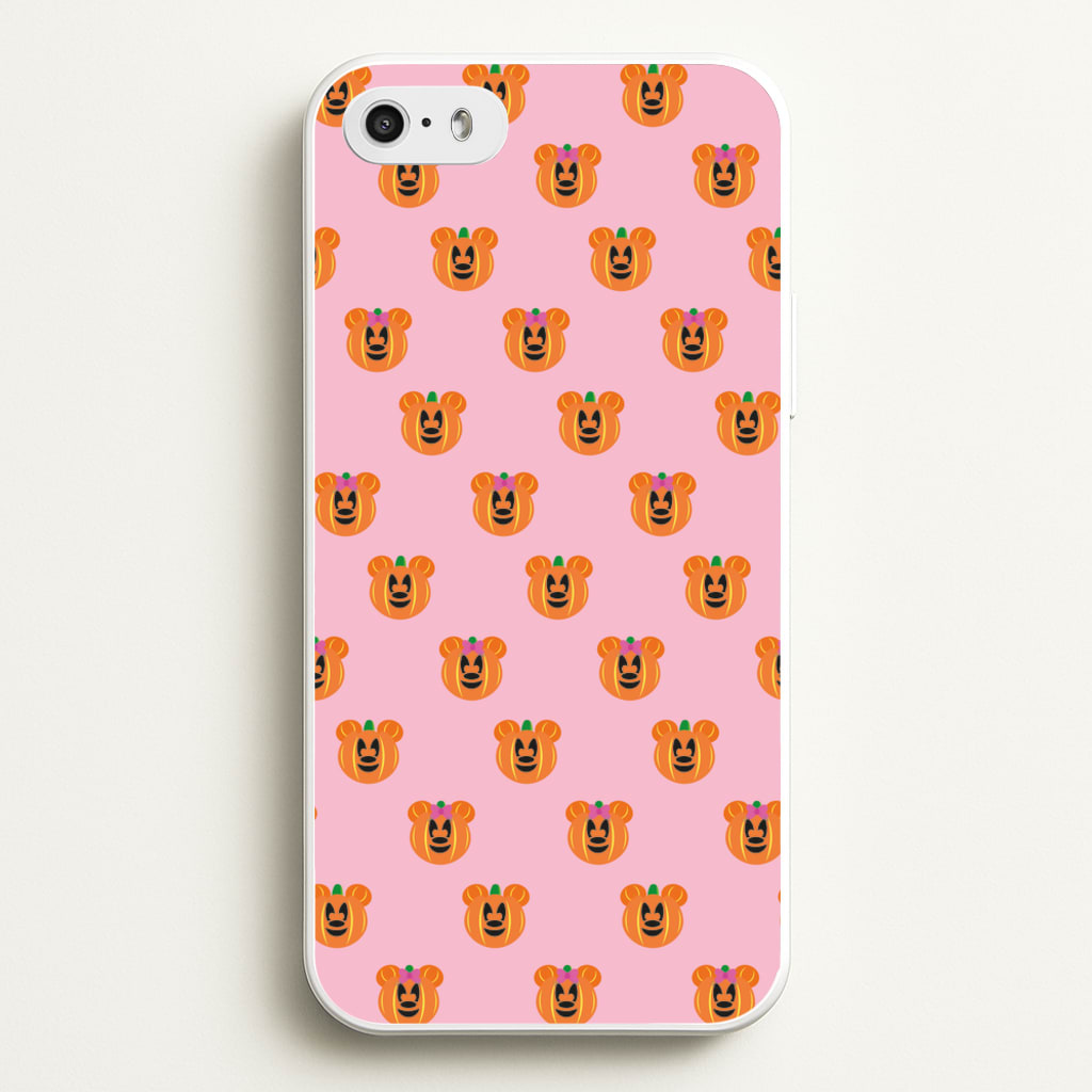 Female Mouse Pumpkin Pattern Halloween - Disney Halloween Phone Case for iPhone 5 / 5s / SE 2016