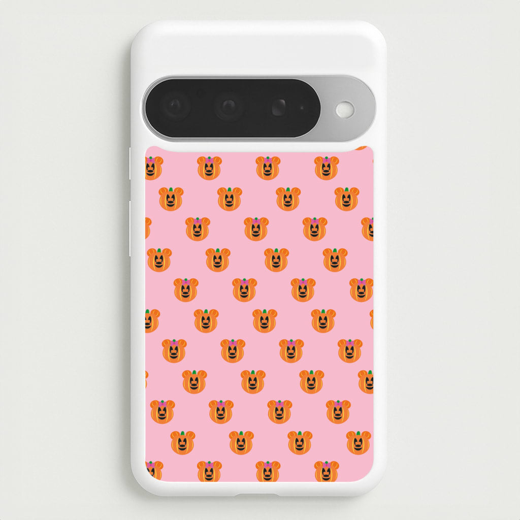 Female Mouse Pumpkin Pattern Halloween Phone Case for Google Pixel 10 Pro XL
