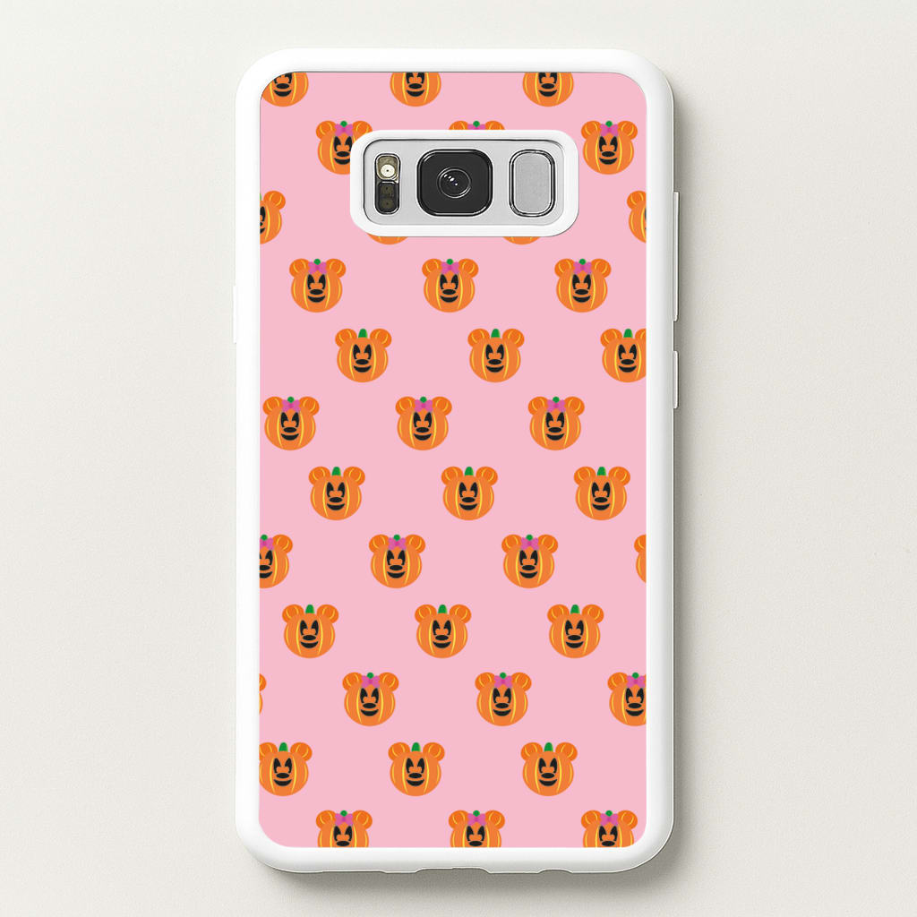 Female Mouse Pumpkin Pattern Halloween - Disney Halloween Phone Case for Galaxy S8 Plus