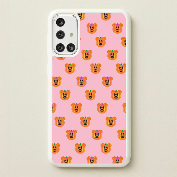 Female Mouse Pumpkin Pattern Halloween - Disney Halloween Phone Case for Galaxy A71