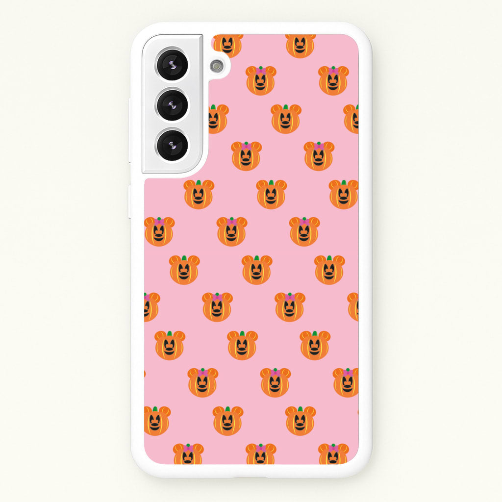 Female Mouse Pumpkin Pattern Halloween - Disney Halloween Phone Case for Galaxy S21FE