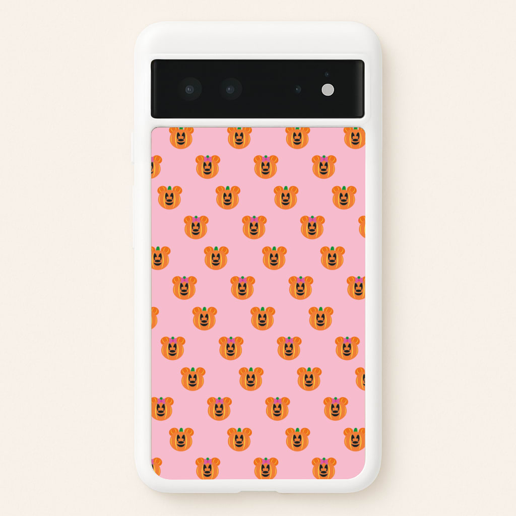 Female Mouse Pumpkin Pattern Halloween - Disney Halloween Phone Case for Google Pixel 6