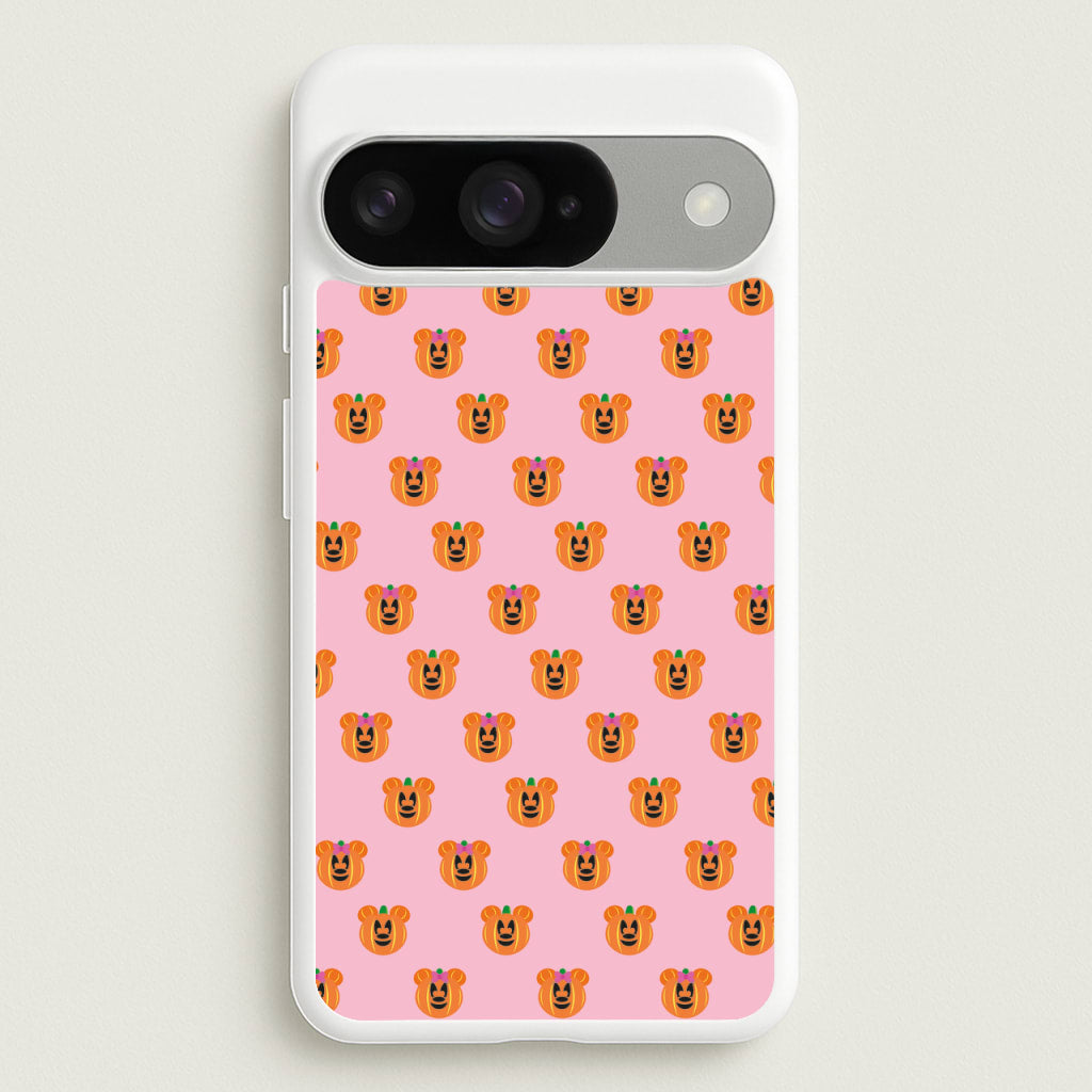 Female Mouse Pumpkin Pattern Halloween Phone Case for Google Pixel 10 / 10 Pro