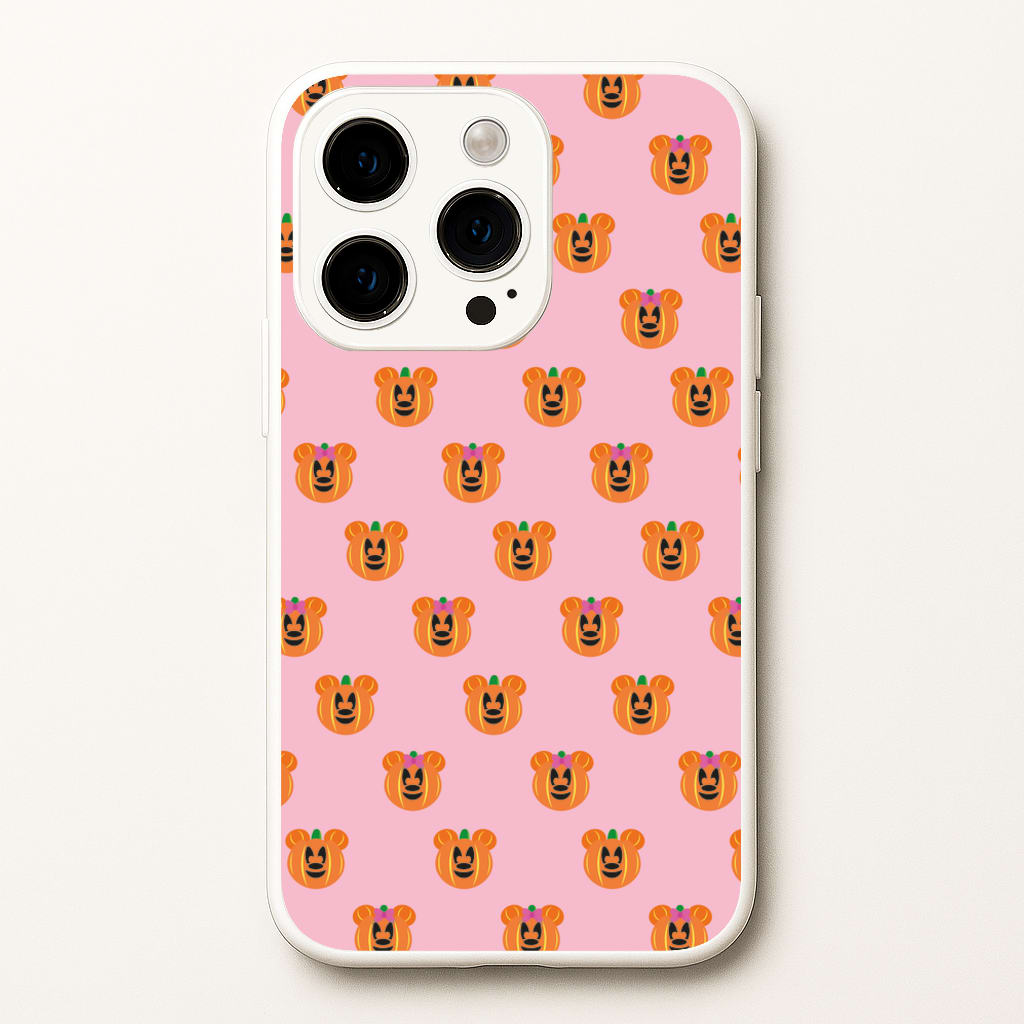 Female Mouse Pumpkin Pattern Halloween - Disney Halloween Phone Case for iPhone 14 Pro Max