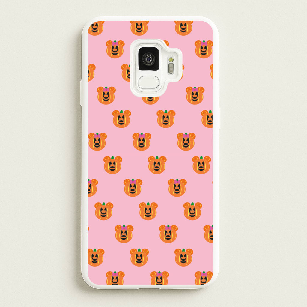 Female Mouse Pumpkin Pattern Halloween - Disney Halloween Phone Case for Galaxy S9