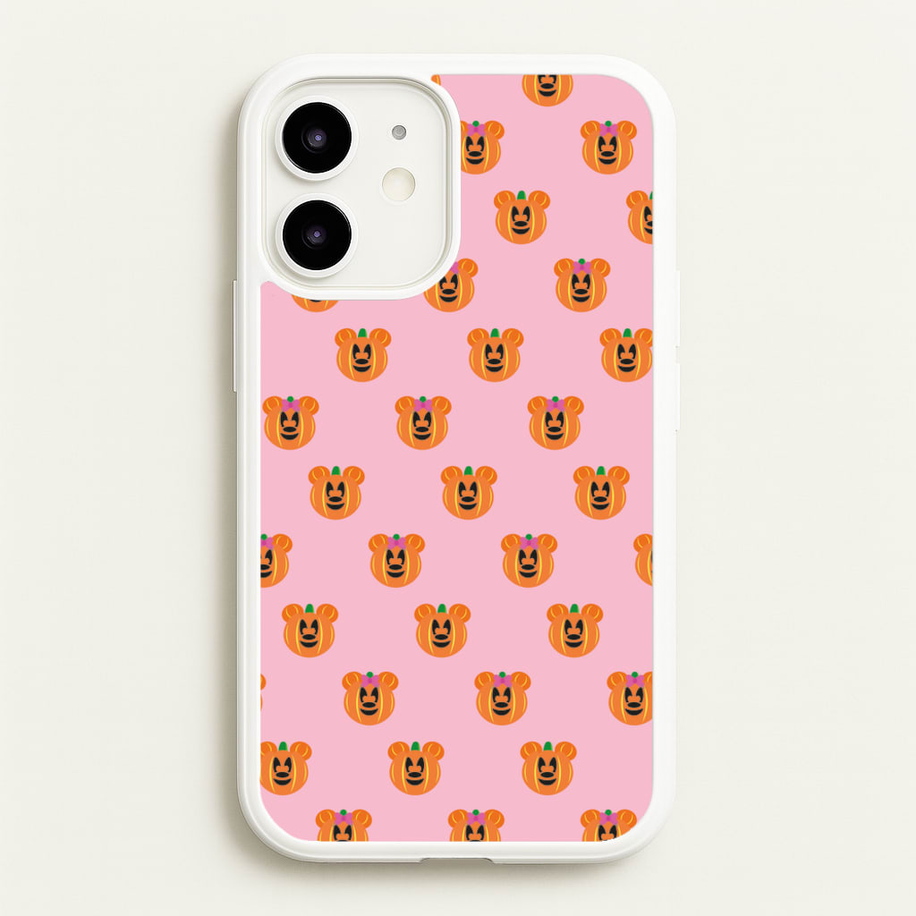 Female Mouse Pumpkin Pattern Halloween - Disney Halloween Phone Case for iPhone 12 / 12 Pro
