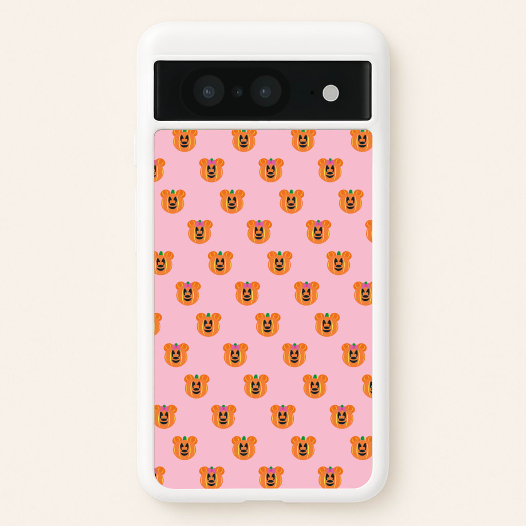 Female Mouse Pumpkin Pattern Halloween - Disney Halloween Phone Case for Google Pixel 8