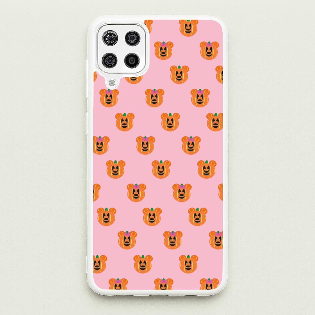 Female Mouse Pumpkin Pattern Halloween - Disney Halloween Phone Case for Galaxy A12