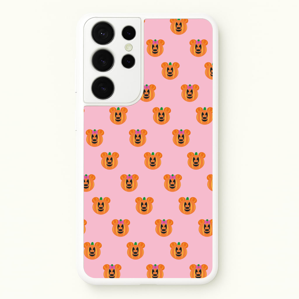 Female Mouse Pumpkin Pattern Halloween - Disney Halloween Phone Case for Galaxy S21 Ultra