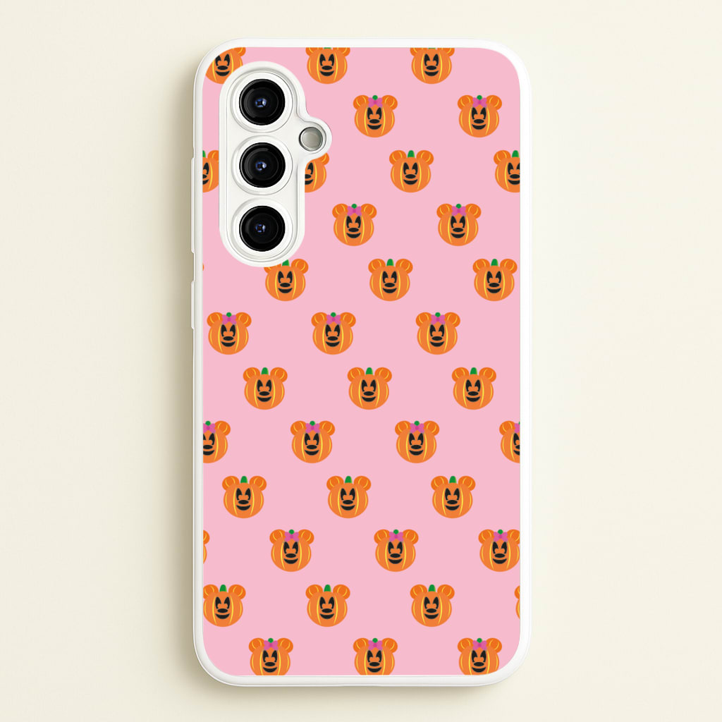 Female Mouse Pumpkin Pattern Halloween - Disney Halloween Phone Case for Galaxy A54