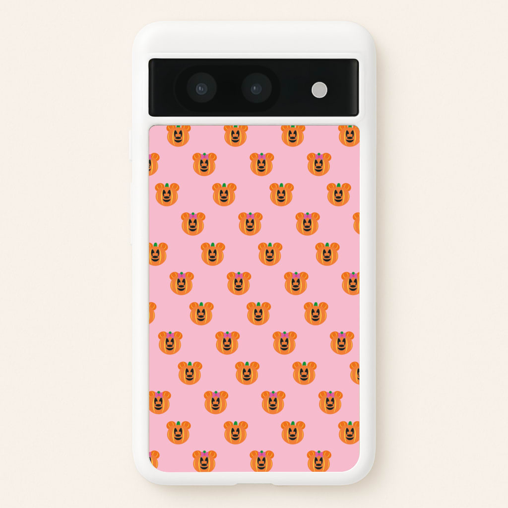 Female Mouse Pumpkin Pattern Halloween - Disney Halloween Phone Case for Google Pixel 8a