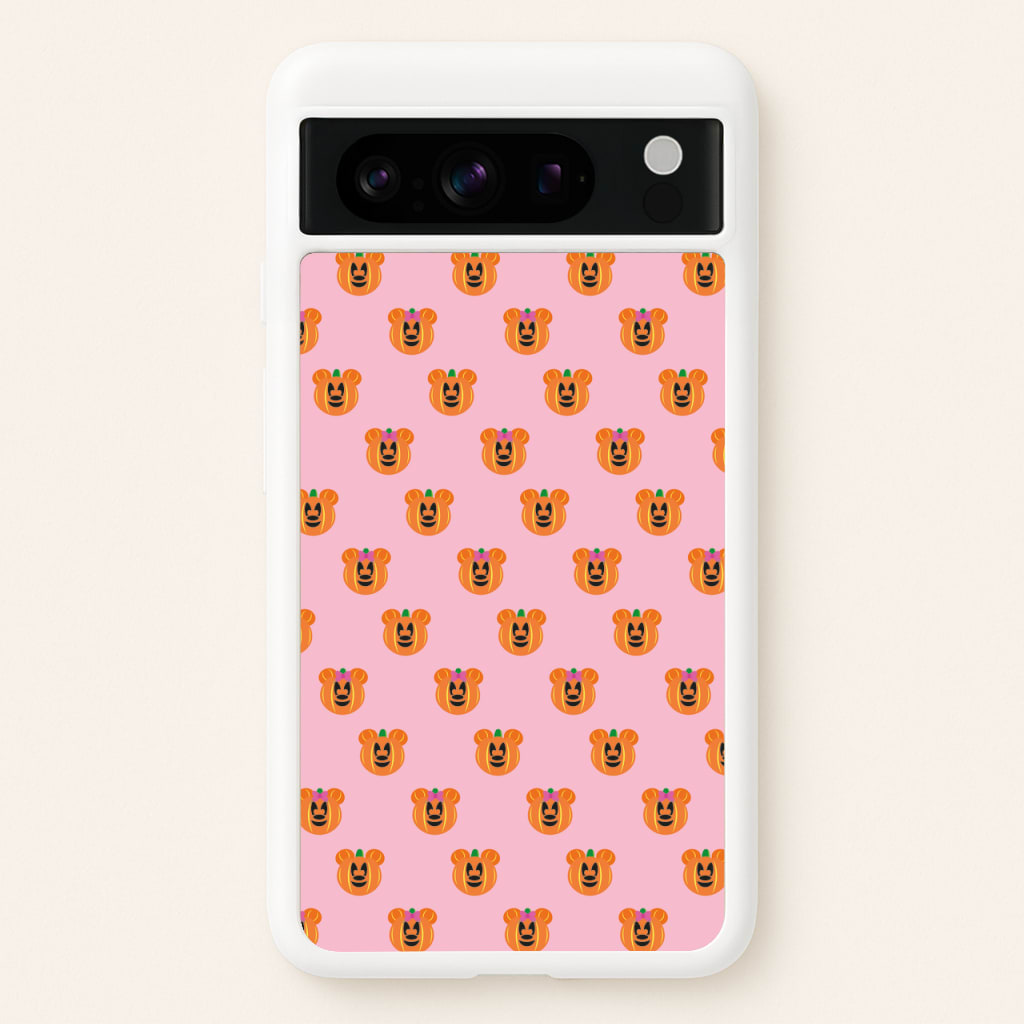 Female Mouse Pumpkin Pattern Halloween - Disney Halloween Phone Case for Google Pixel 8 Pro
