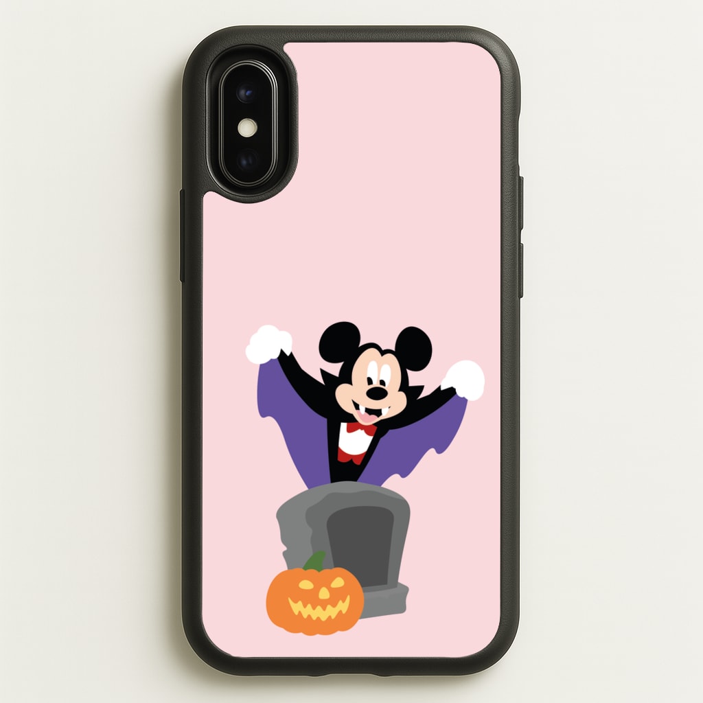 Vampire Mouse Halloween - Disney Halloween Phone Case for iPhone X / XS