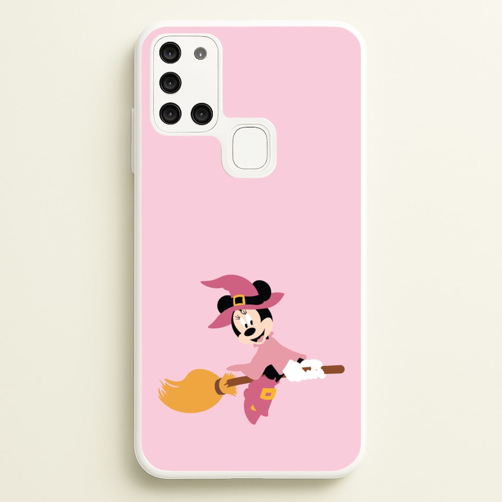 Witch Female Mouse Halloween - Disney Halloween Phone Case for Galaxy A21s