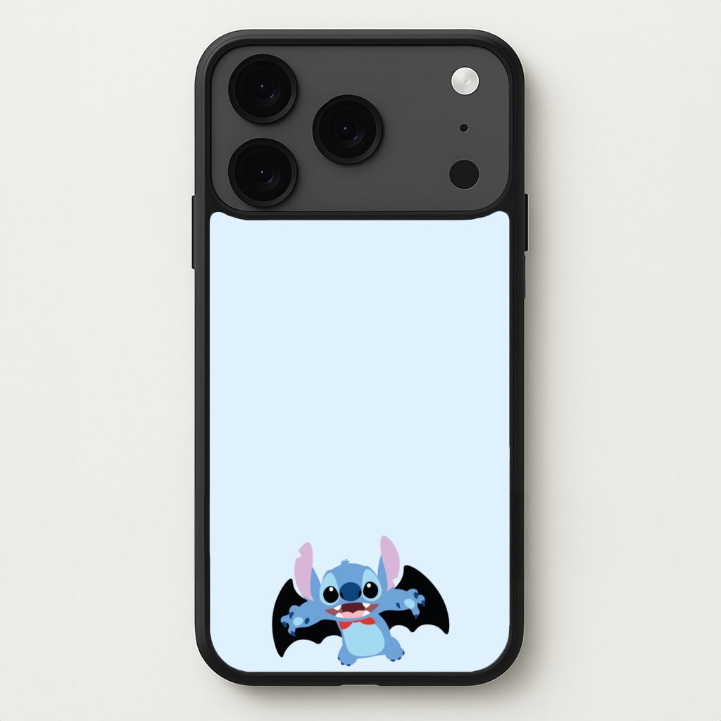 Vampire Alien Blue Halloween Phone Case for iPhone 17 Pro Max