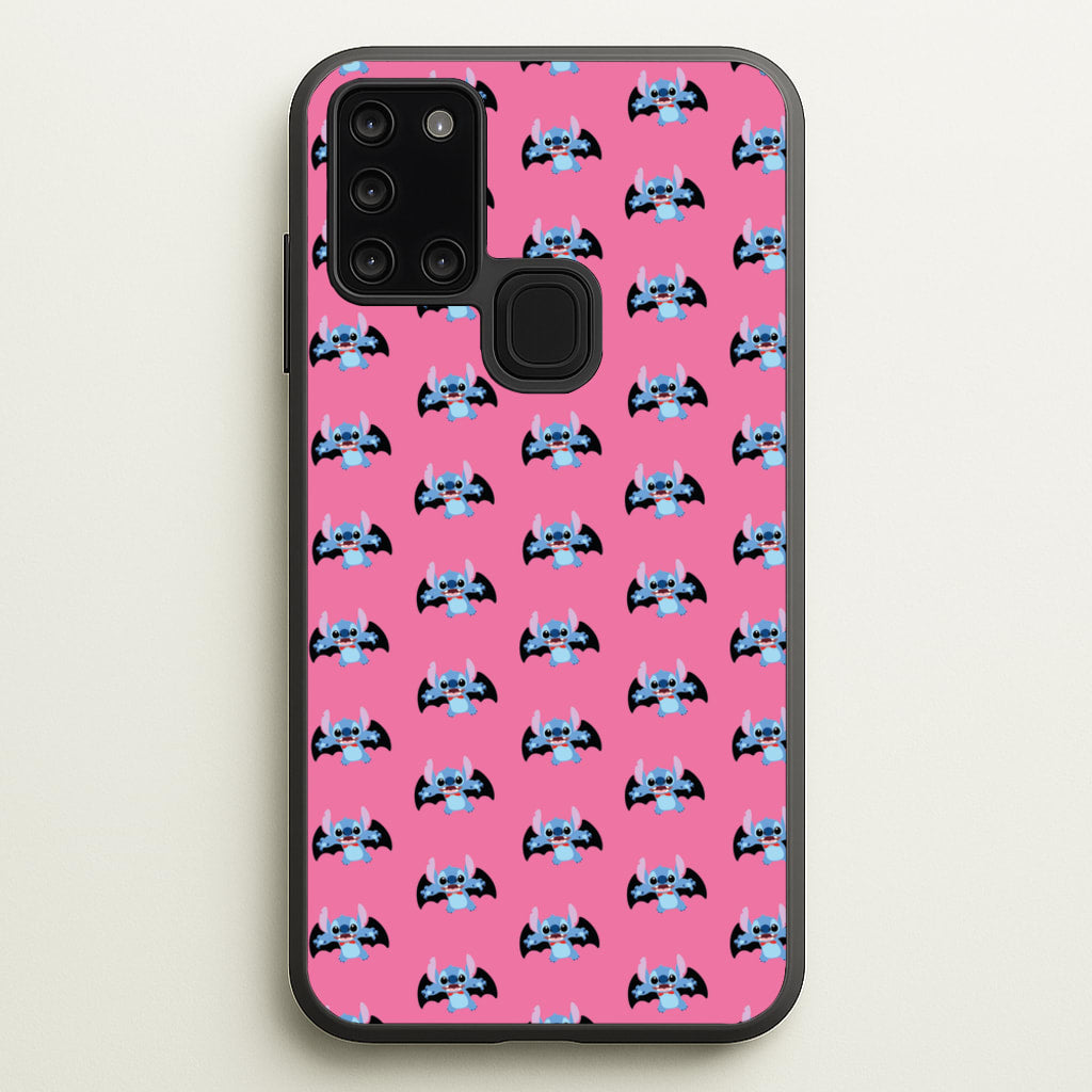 Vampire Alien Blue Pattern Halloween - Disney Halloween Phone Case for Galaxy A21s