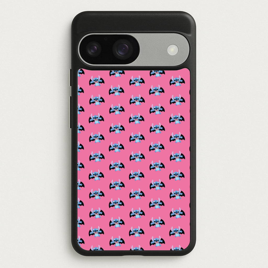 Vampire Alien Blue Pattern Halloween - Disney Halloween Phone Case for Google Pixel 9 / 9 Pro