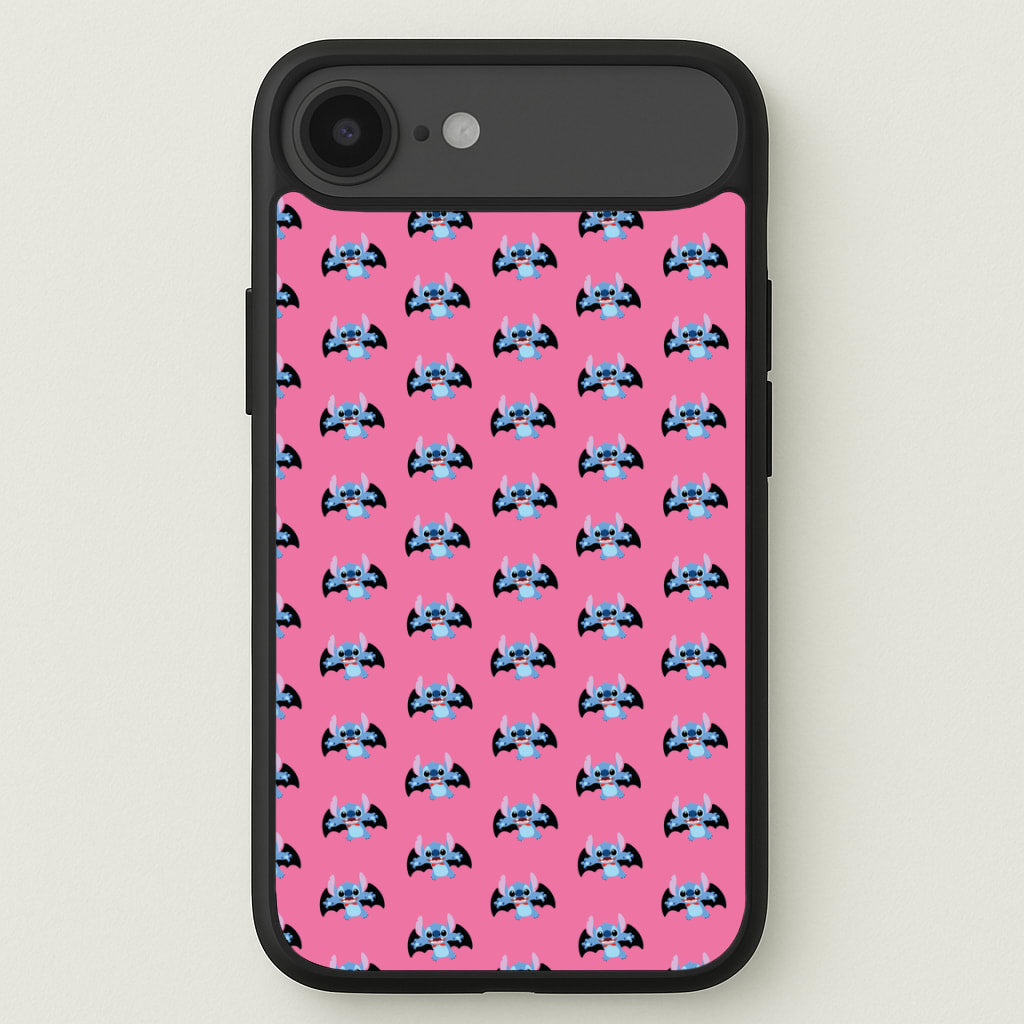 Vampire Alien Blue Pattern Halloween Phone Case for iPhone 17 Air