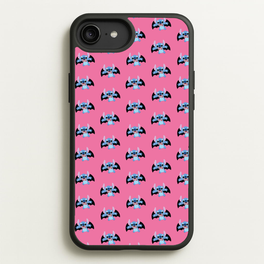 Vampire Alien Blue Pattern Halloween - Disney Halloween Phone Case for iPhone 6 Plus / 7 Plus / 8 Plus