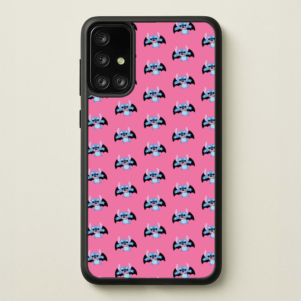 Vampire Alien Blue Pattern Halloween - Disney Halloween Phone Case for Galaxy A71