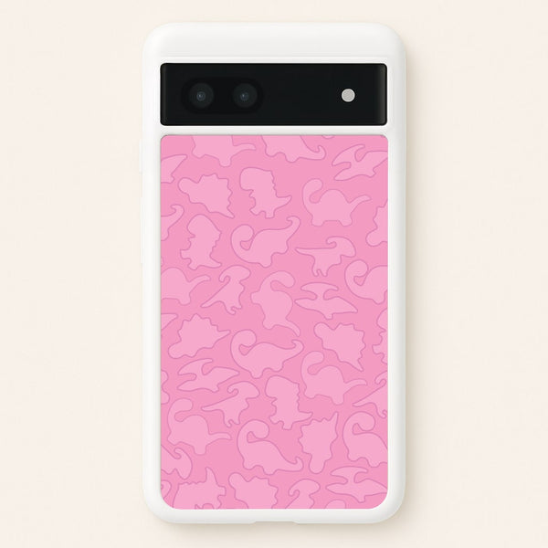 Pink Pattern - Dinosaurs - Dinosaurs Phone Case for Google Pixel 6a