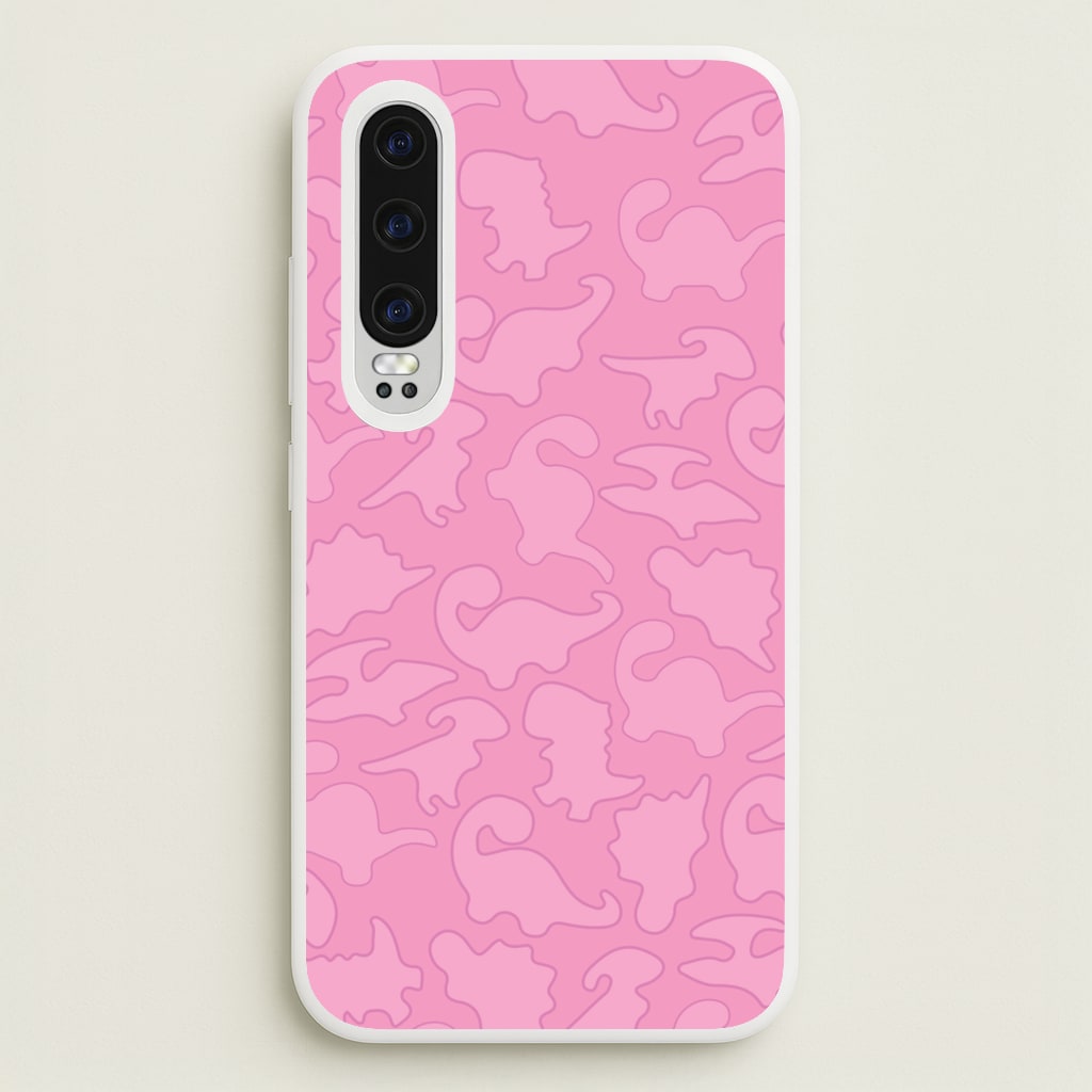 Pink Pattern - Dinosaurs - Dinosaurs Phone Case for Huawei P30