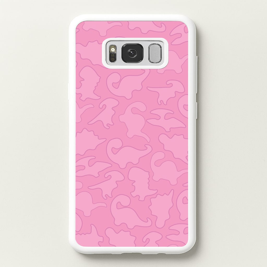 Pink Pattern - Dinosaurs - Dinosaurs Phone Case for Galaxy S8