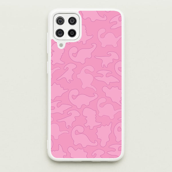 Pink Pattern - Dinosaurs - Dinosaurs Phone Case for Galaxy A12