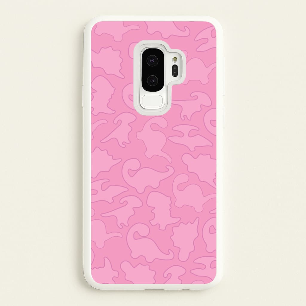Pink Pattern - Dinosaurs - Dinosaurs Phone Case for Galaxy S9 Plus