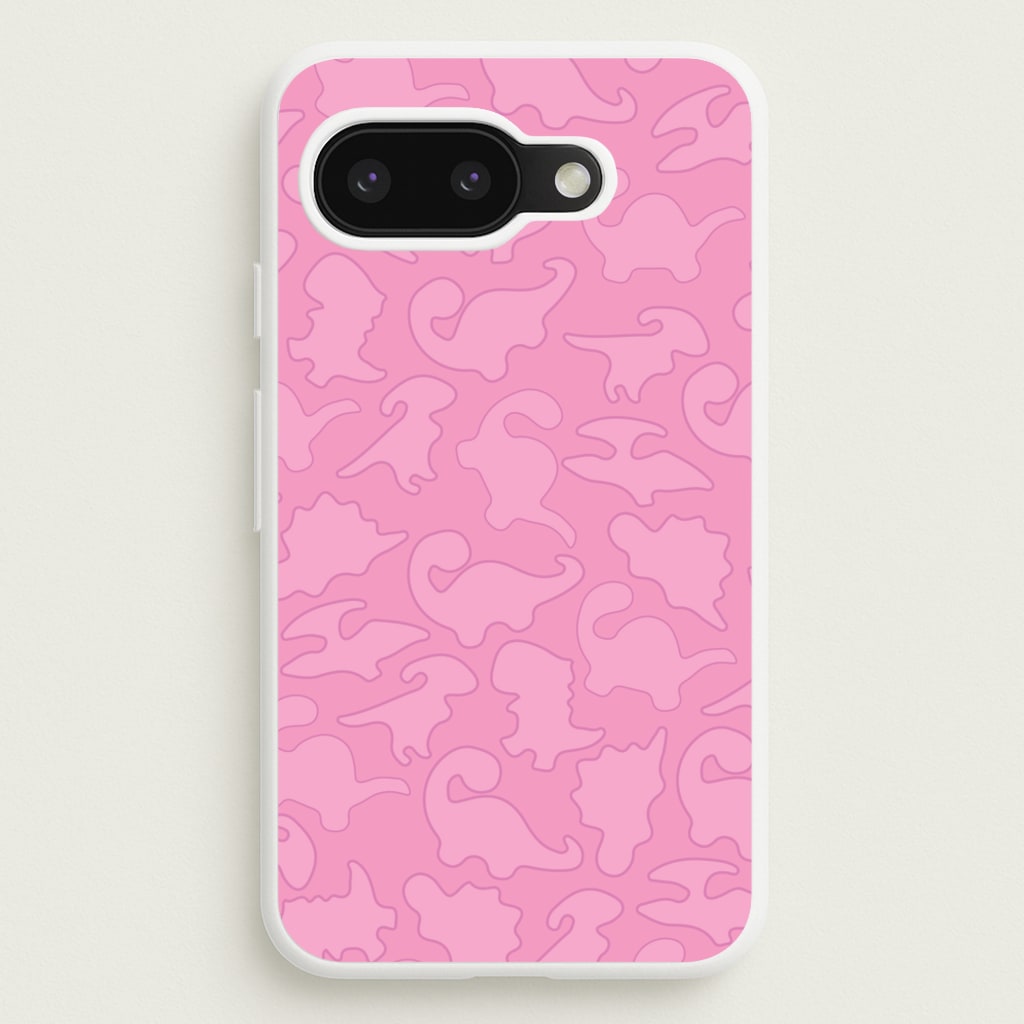 Pink Pattern - Dinosaurs - Dinosaurs Phone Case for Google Pixel 9a