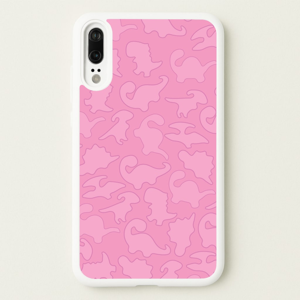 Pink Pattern - Dinosaurs - Dinosaurs Phone Case for Huawei P20