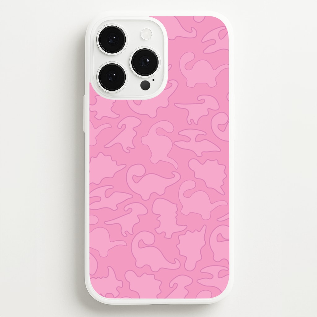 Pink Pattern - Dinosaurs - Dinosaurs Phone Case for iPhone 13 Pro Max