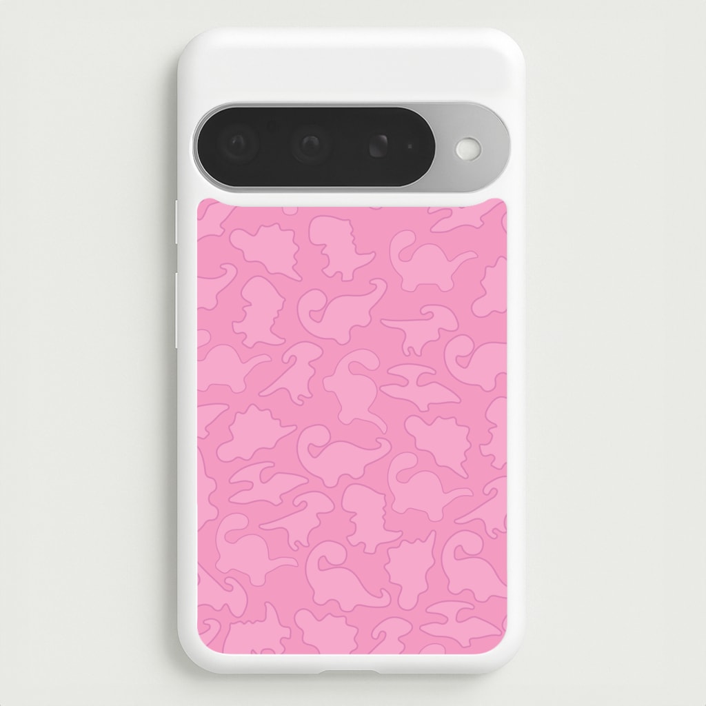 Pink Pattern - Dinosaurs Phone Case for Google Pixel 10 Pro XL