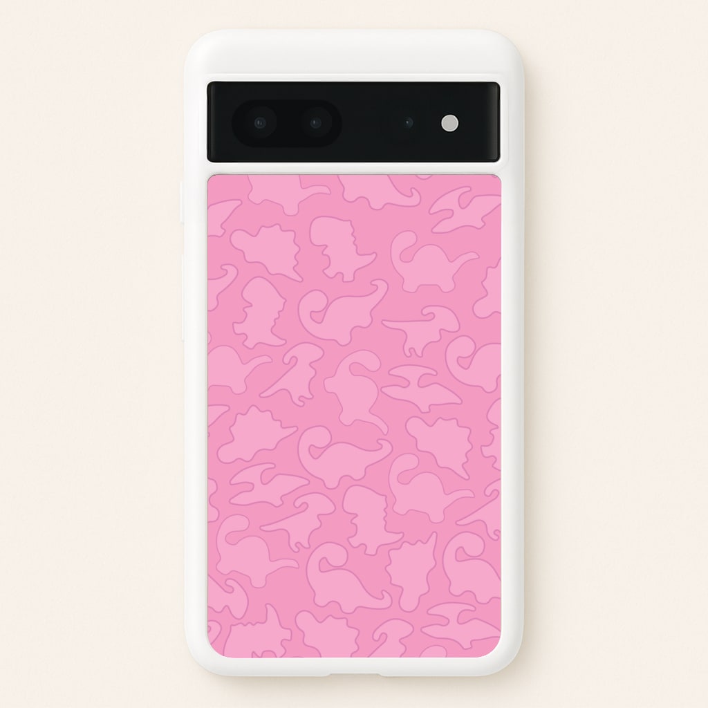 Pink Pattern - Dinosaurs - Dinosaurs Phone Case for Google Pixel 7