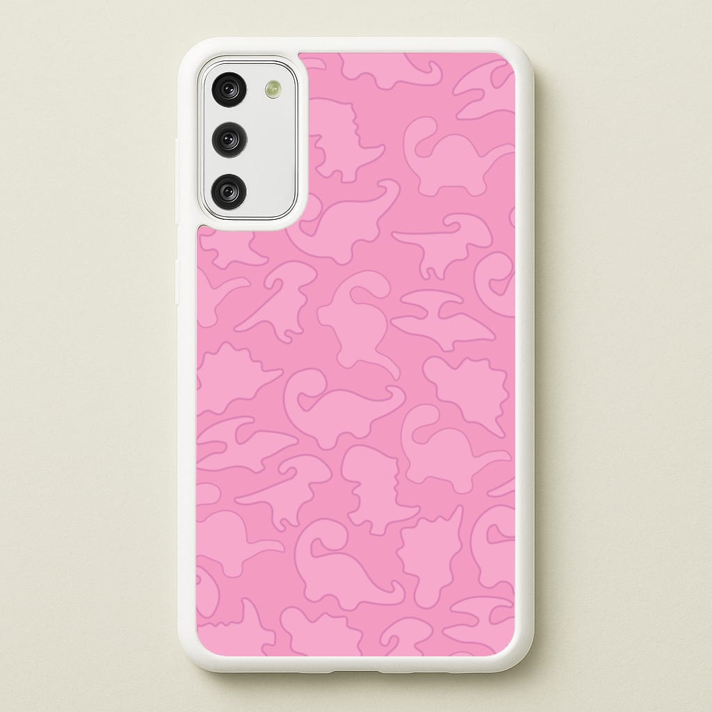 Pink Pattern - Dinosaurs - Dinosaurs Phone Case for Galaxy S20FE
