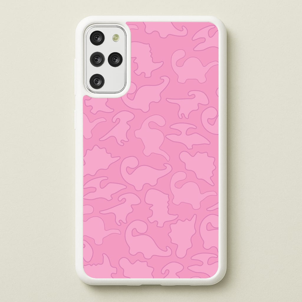 Pink Pattern - Dinosaurs - Dinosaurs Phone Case for Galaxy S20 Plus