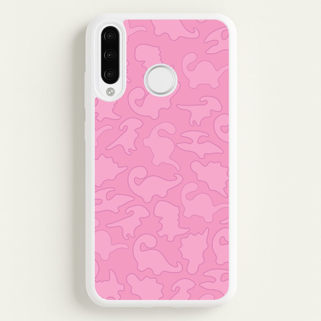 Pink Pattern - Dinosaurs - Dinosaurs Phone Case for Huawei P30 Lite