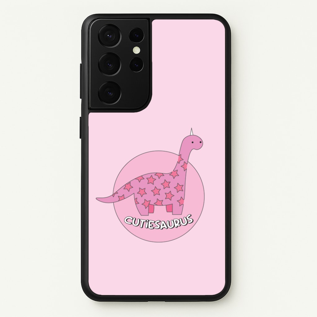 Cutiesaurus - Dinosaurs - Dinosaurs Phone Case for Galaxy S21 Ultra