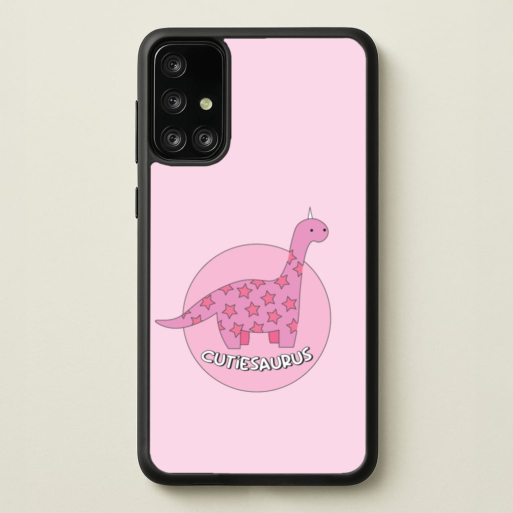 Cutiesaurus - Dinosaurs - Dinosaurs Phone Case for Galaxy A71
