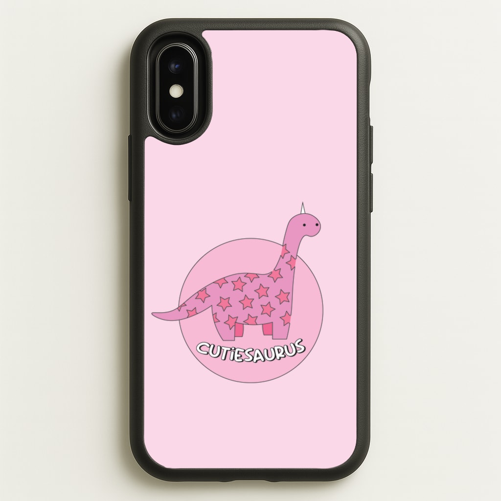 Cutiesaurus - Dinosaurs - Dinosaurs Phone Case for iPhone X / XS