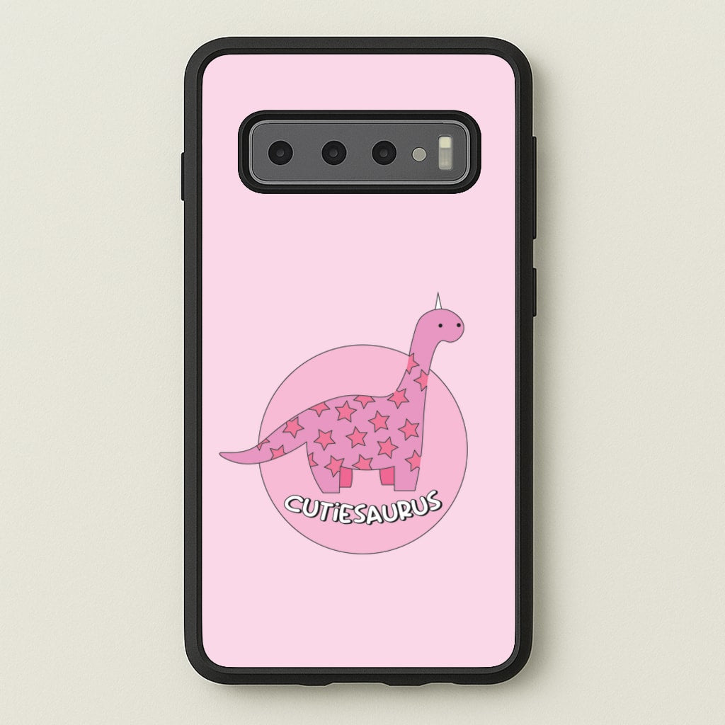 Cutiesaurus - Dinosaurs - Dinosaurs Phone Case for Galaxy S10 Plus