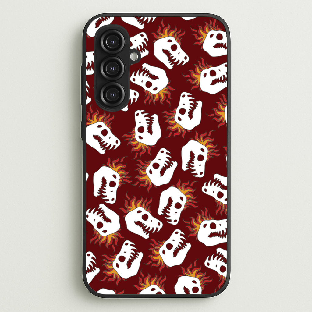 Bone Pattern - Dinosaurs - Dinosaurs Phone Case for Galaxy S23FE