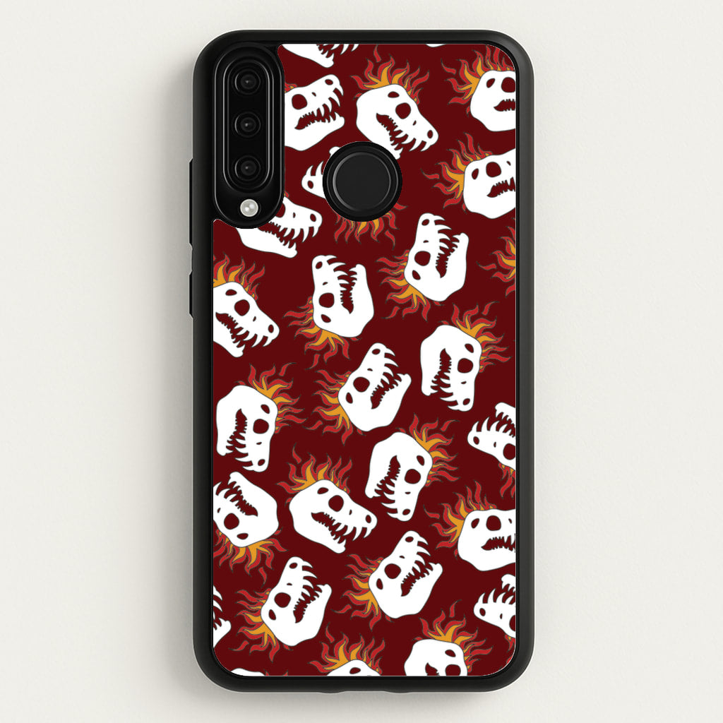 Bone Pattern - Dinosaurs - Dinosaurs Phone Case for Huawei P30 Lite