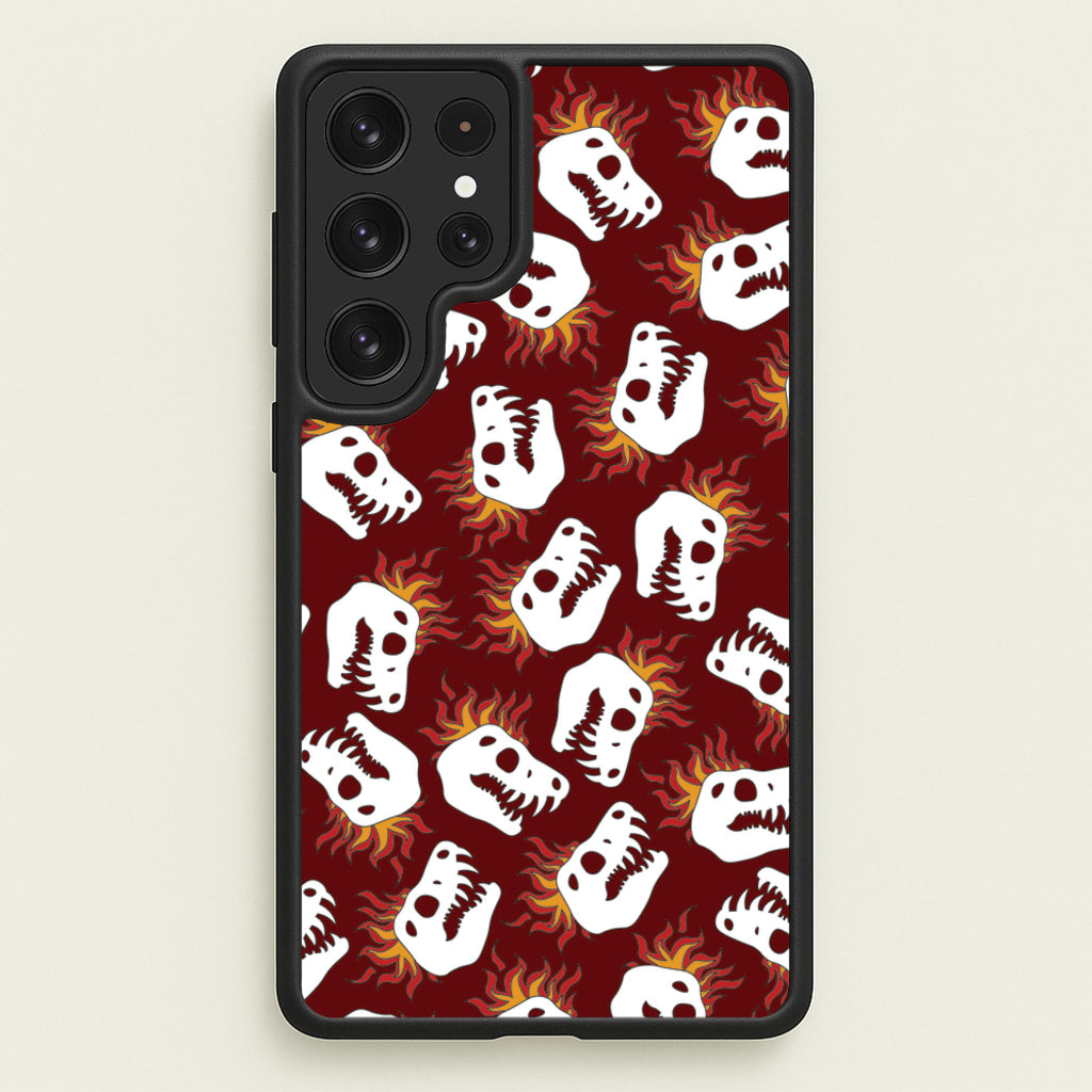 Bone Pattern - Dinosaurs - Dinosaurs Phone Case for Galaxy S22 Ultra