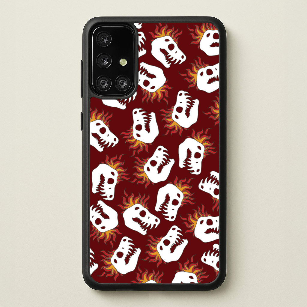 Bone Pattern - Dinosaurs - Dinosaurs Phone Case for Galaxy A71