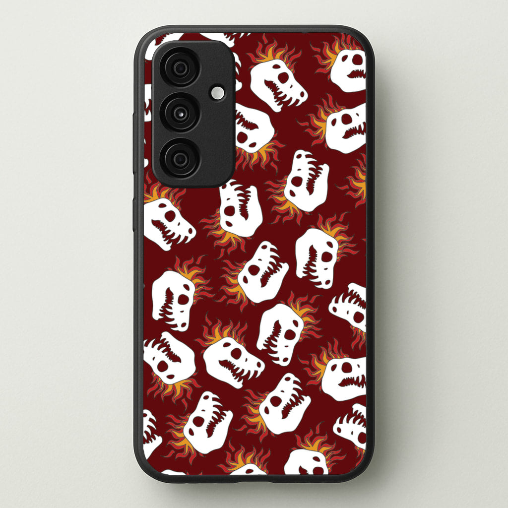 Bone Pattern - Dinosaurs - Dinosaurs Phone Case for Galaxy A55