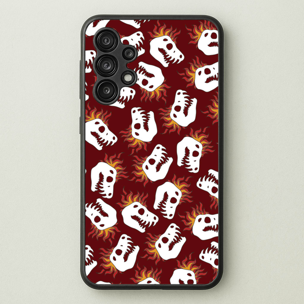 Bone Pattern - Dinosaurs - Dinosaurs Phone Case for Galaxy A13