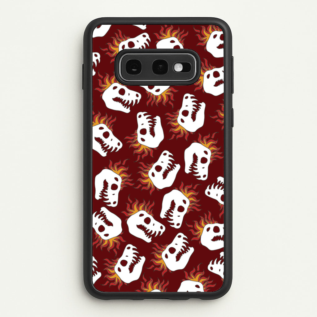 Bone Pattern - Dinosaurs - Dinosaurs Phone Case for Galaxy S10e