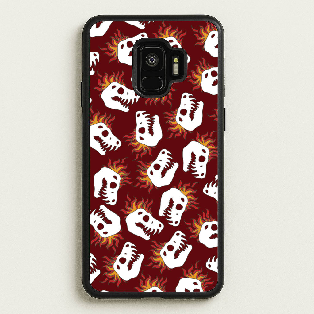 Bone Pattern - Dinosaurs - Dinosaurs Phone Case for Galaxy S9