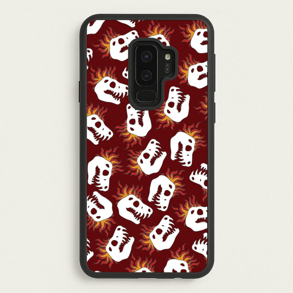 Bone Pattern - Dinosaurs - Dinosaurs Phone Case for Galaxy S9 Plus